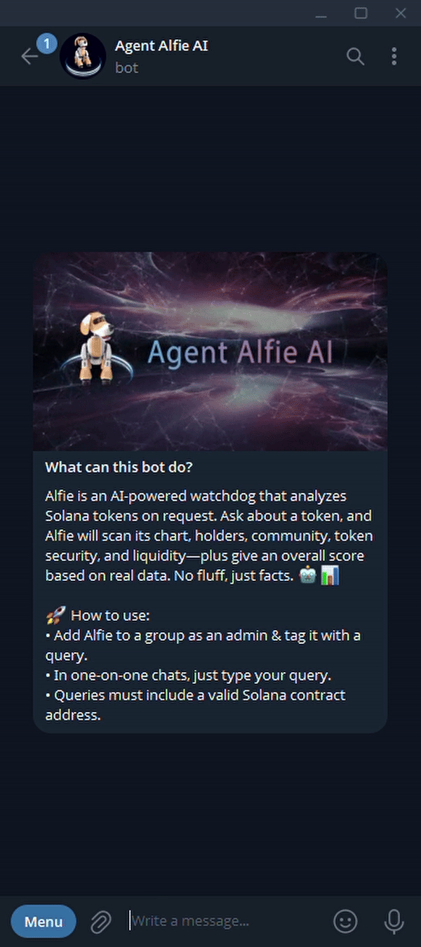 Agent Alfie demo